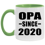 Opa Since 2020 - 11oz Accent Mug Green