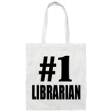 Number One #1 Librarian - Tote Bag White