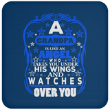 Grandpa Is Like An Angel Takes You Under His Wings - Drink Coaster