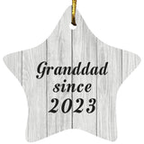 Granddad Since 2023 - Star Ornament F