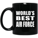 World's Best Air Force - 11 Oz Coffee Mug Black