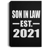 Son In Law Established EST. 2021 - Canvas Portrait