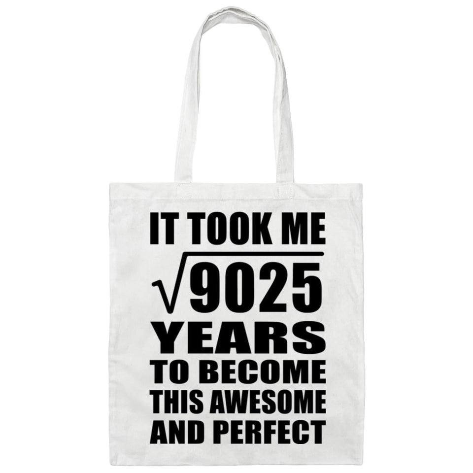 95th Birthday Took Square Root of 9025 Years To Awesome - Tote Bag White