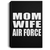 Mom Wife Air Force - Canvas Portrait