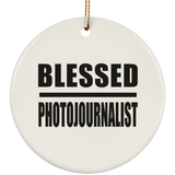 Blessed Photojournalist - Circle Ornament