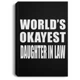 World's Okayest Daughter In Law - Canvas Portrait