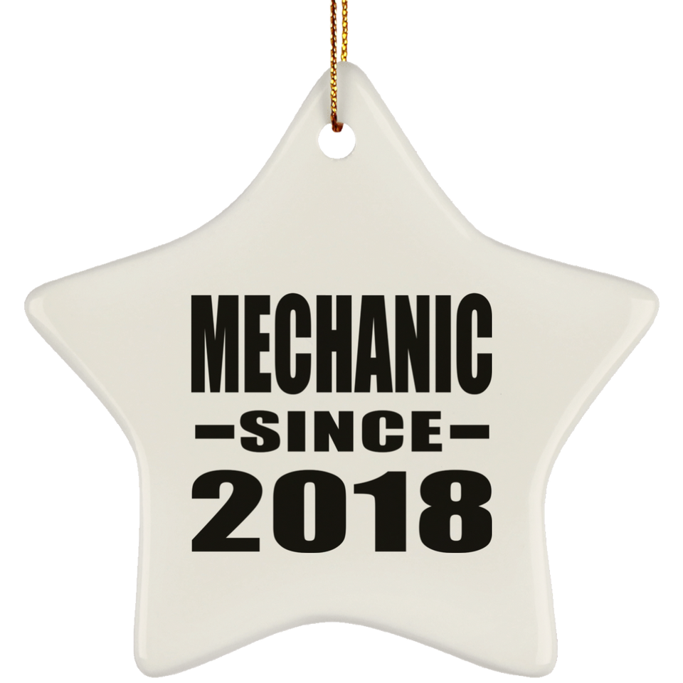 Mechanic Since 2018 - Star Ornament