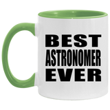 Best Astronomer Ever - 11oz Accent Mug Green