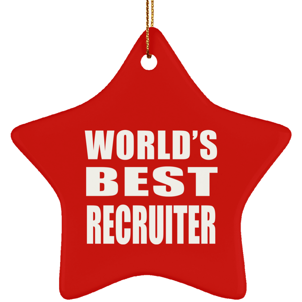 World's Best Recruiter - Star Ornament