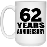 62nd Anniversary 62 Years - 15 Oz Coffee Mug