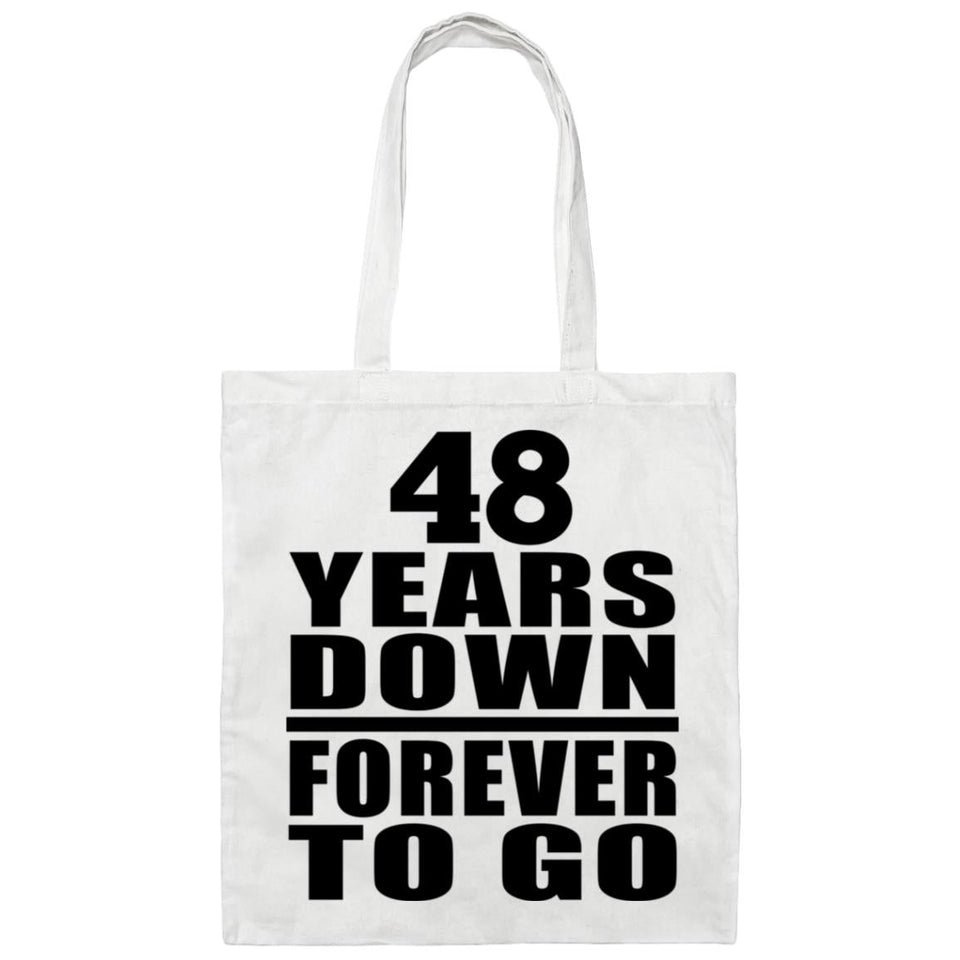 48th Anniversary 48 Years Down Forever to Go - Tote Bag White