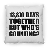 38th Anniversary 13,870 Days Together But Who's Counting - Throw Pillow