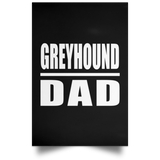 Greyhound Dad - Poster Portrait