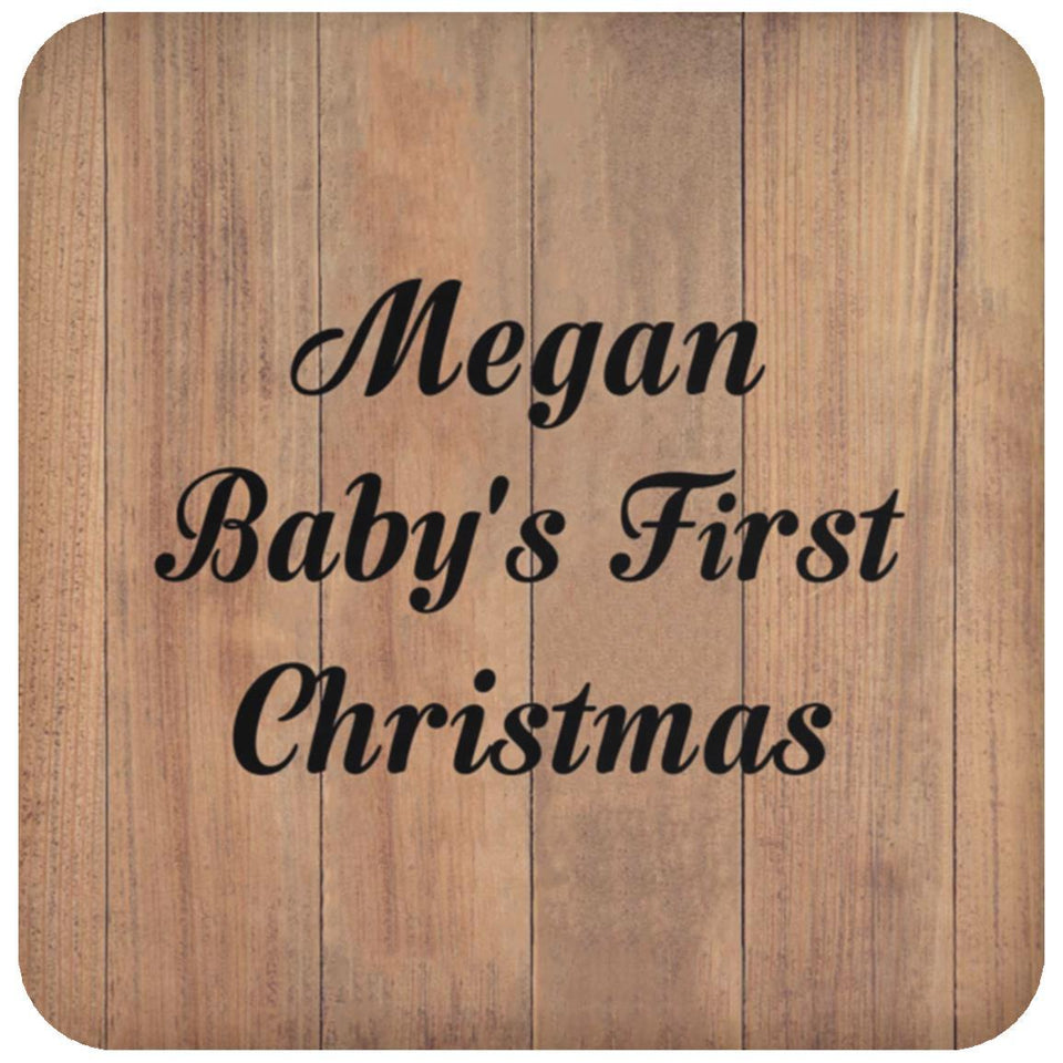 Megan Baby's First Christmas - Drink Coaster C