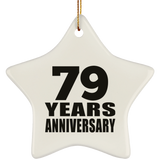 79th Anniversary 79 Years - Star Ornament