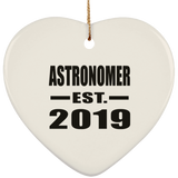Astronomer Established EST. 2019 - Heart Ornament