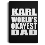 Karl World's Okayest Dad - Canvas Portrait