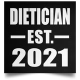 Dietician Established EST. 2021 - Poster Square