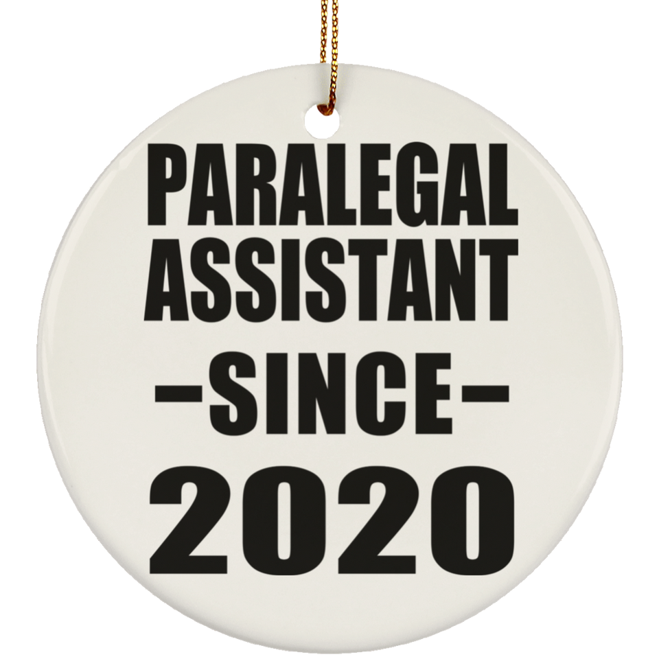 Paralegal Assistant Since 2020 - Circle Ornament
