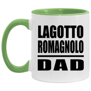 Lagotto Romagnolo Dad - 11oz Accent Mug Green