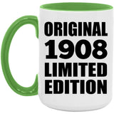 116th Birthday Original 1908 Limited Edition - 15oz Accent Mug Green