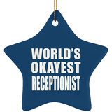 World's Okayest Receptionist - Star Ornament