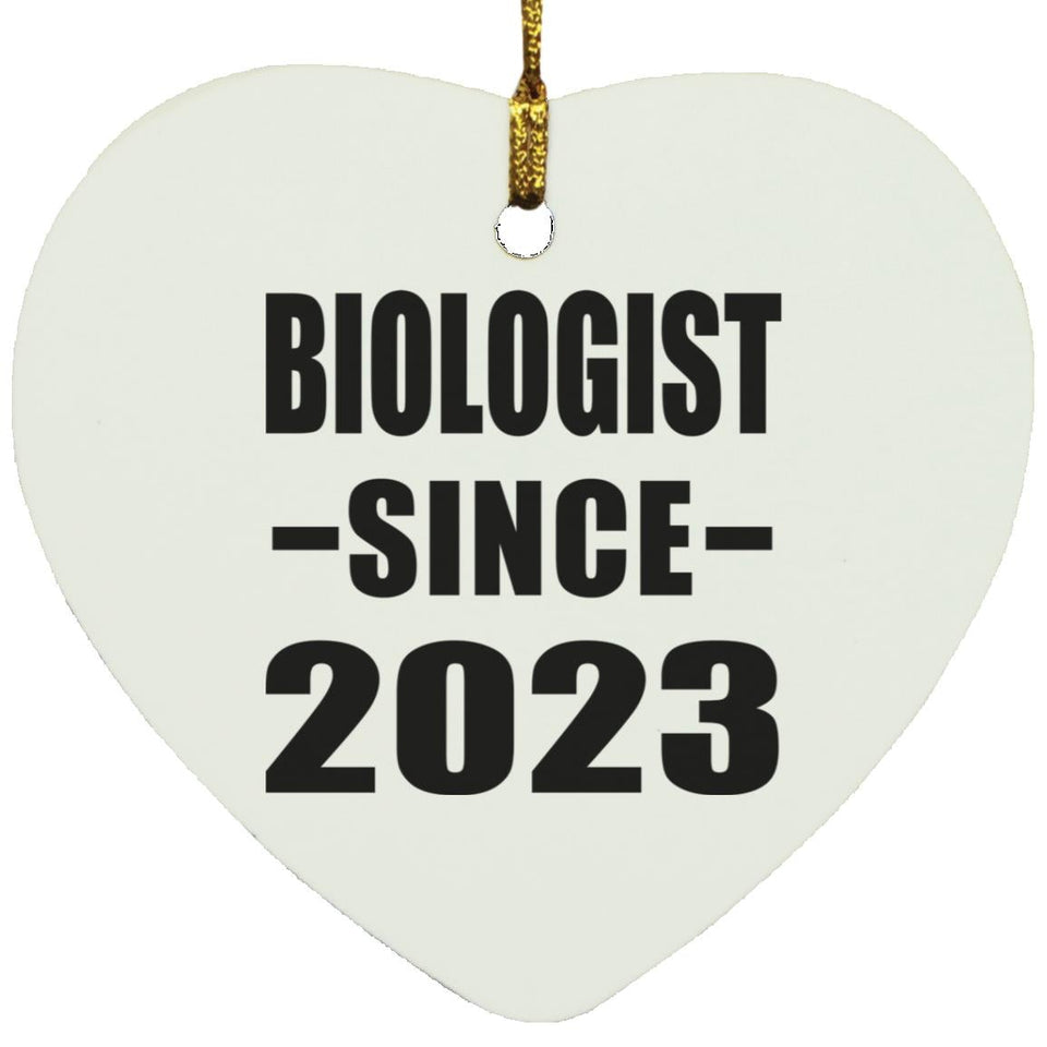 Biologist Since 2023 - Heart Ornament