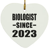 Biologist Since 2023 - Heart Ornament