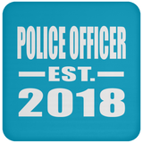 Police Officer Established EST. 2018 - Drink Coaster