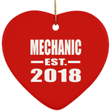 Mechanic Established EST. 2018 - Heart Ornament