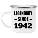 82nd Birthday Legendary Since 1942 - 12oz Camping Mug