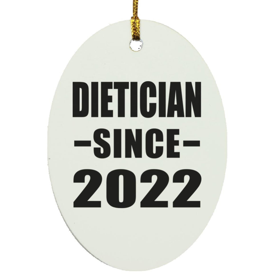 Dietician Since 2022 - Oval Ornament