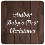 Amber Baby's First Christmas - Drink Coaster D