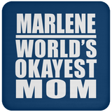 Marlene World's Okayest Mom - Drink Coaster