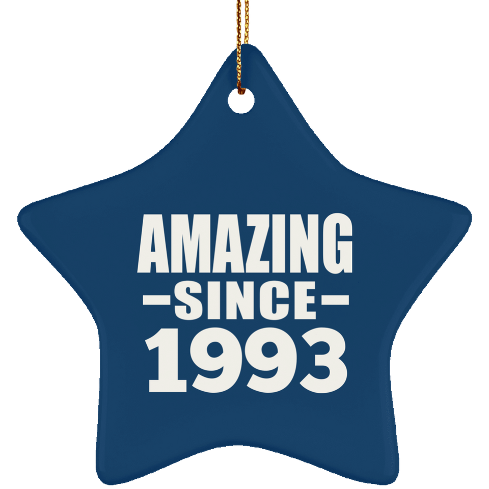 31st Birthday Amazing Since 1993 - Star Ornament