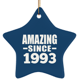 31st Birthday Amazing Since 1993 - Star Ornament
