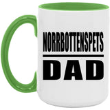 Norrbottenspets Dad - 15oz Accent Mug Green