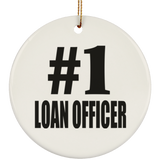 Number One #1 Loan Officer - Circle Ornament