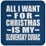 All I Want For Christmas Is My Slovensky Cuvac - Coaster