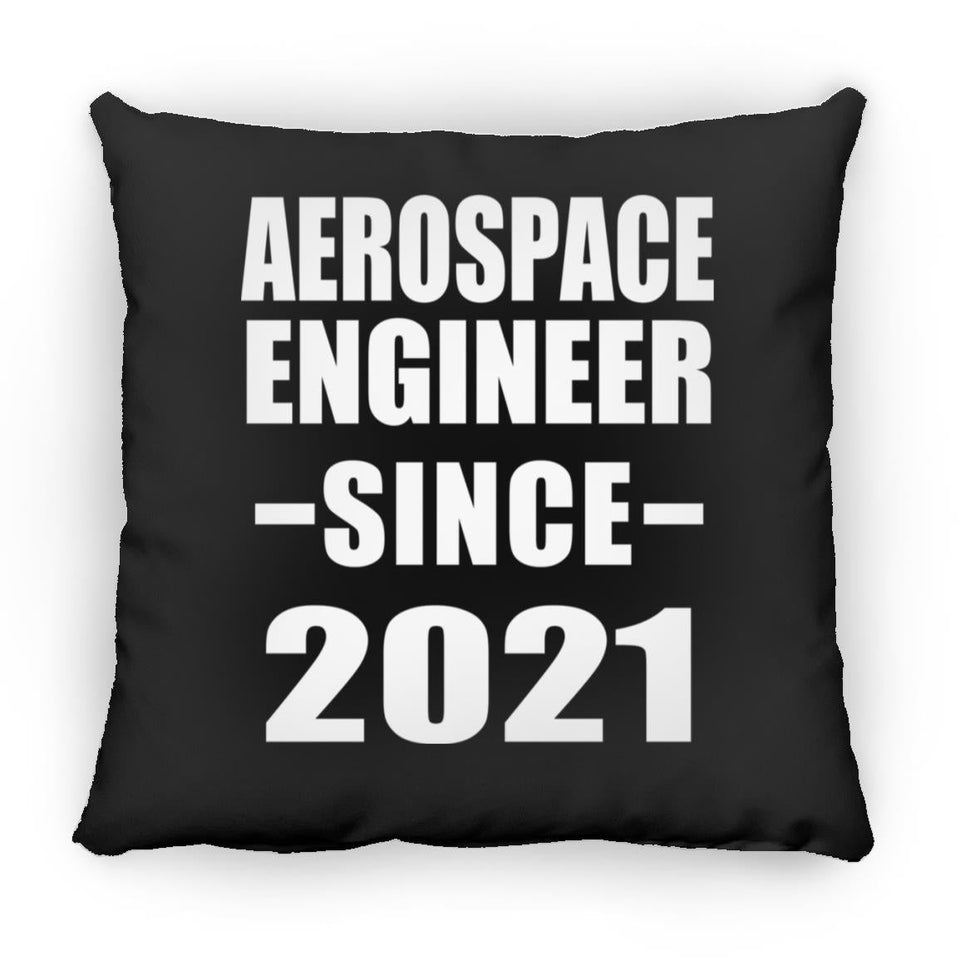 Aerospace Engineer Since 2021 - Throw Pillow Black