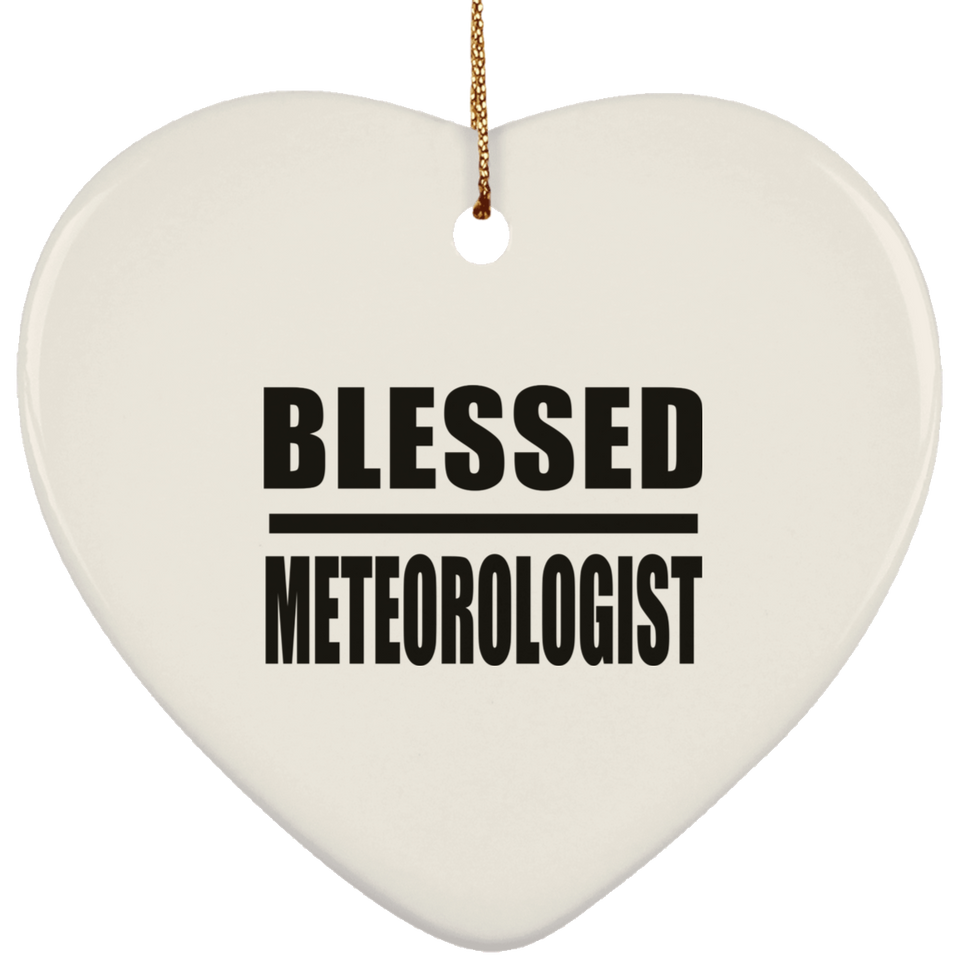 Blessed Meteorologist - Heart Ornament