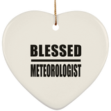 Blessed Meteorologist - Heart Ornament