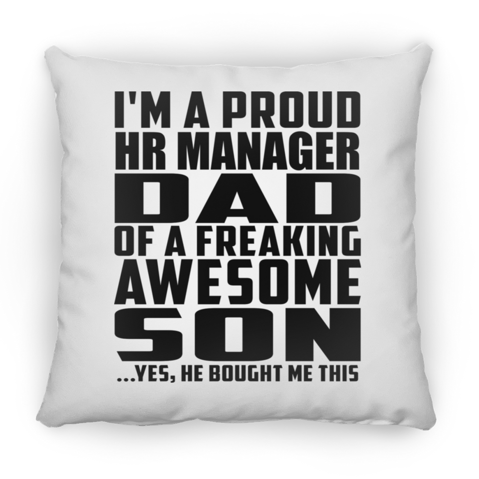 Proud HR Manager Dad Of Awesome Son - Throw Pillow