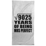 95th Anniversary Square Root of 9025 Years of Mrs Perfect - Hand Towel