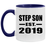 Step Son Established EST. 2019 - 11oz Accent Mug Purple
