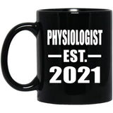 Physiologist Established EST. 2021 - 11oz Coffee Mug Black