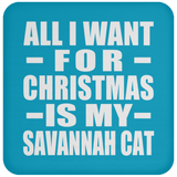 All I Want For Christmas Is My Savannah Cat - Coaster