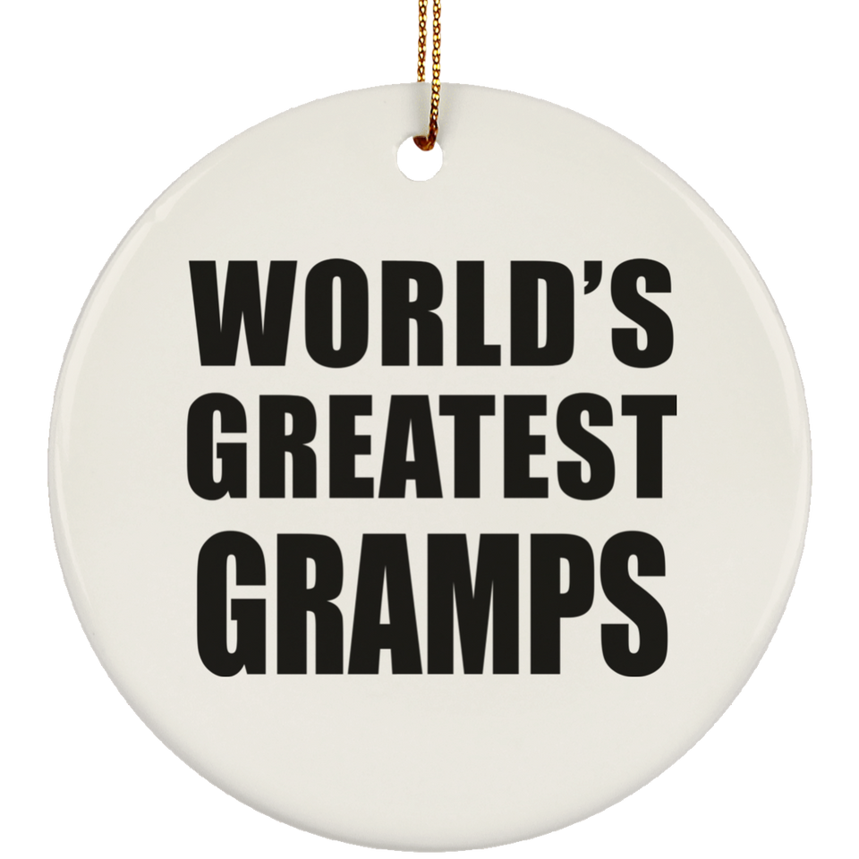 World's Greatest Gramps - Circle Ornament