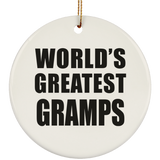 World's Greatest Gramps - Circle Ornament