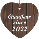 Chauffeur Since 2022 - Heart Ornament D